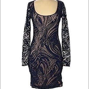 {BCBG Max Azria} long sleeve lace dress